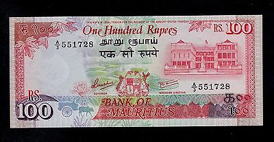 Mauritius  100 Rupees ( 1986 )  A/3 Pick # 38  Au-unc.