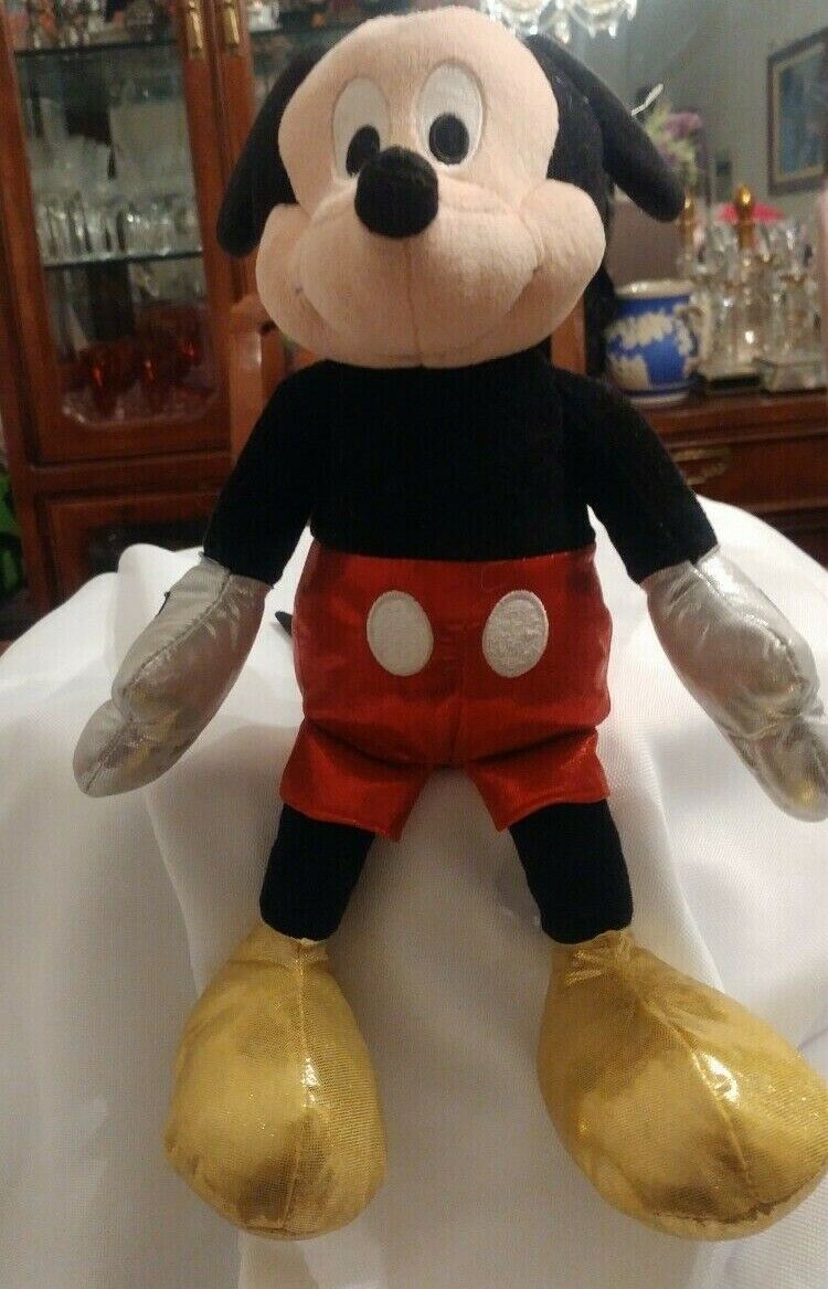 Mickey Mouse Sparkle Ty Plush Stuffed Animal Figure 12" 2017 Disney New!