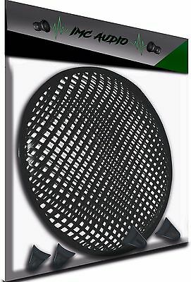 12 Inch Subwoofer Speaker Covers Waffle Mesh Grill Protect Guard W/ Clips 12"