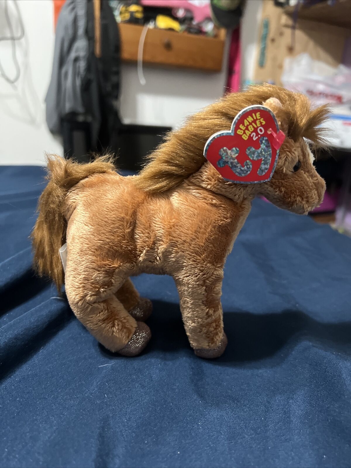 Ty 2.0 Beanie Baby - Saddle The Horse (7 Inch) Mint With Mint Tags Nwt