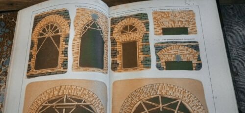 Italy C1890 +130 Antique Lithograph Architecture Building Original Book Misuraca